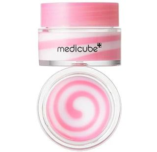 Medicube PDRN Lip Sleeping Mask 10g displayed in a jar, designed to hydrate and nourish lips overnight with PDRN formula.
