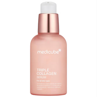 Medicube Triple Collagen Serum 4.0 in 55mL bottle, a hydrating serum and cream for youthful skin.