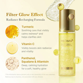 Medicube Kojic Acid Turmeric Vita Jelly Mist Serum in a 100ml bottle, showing a clear, lightweight serum with a refreshing mist spray nozzle.