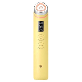 Medicube Age-R Booster Pro skincare tool in pink, designed for advanced facial skincare and anti-aging treatment.