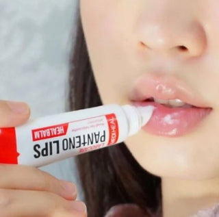 Mediheal Labocare Pantenolips Healbalm lip balm tube, 10mL, with soothing ingredients for dry or chapped lips.