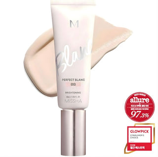 MISSHA M Perfect Blanc BB Cream in Beige No. 22, showing a tube of the Korean skincare product with its packaging.