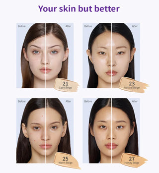 Missha M Perfect Cover Serum BB Cream in 50ml with smooth, even-toned finish and lightweight texture, displayed in a sleek tube.