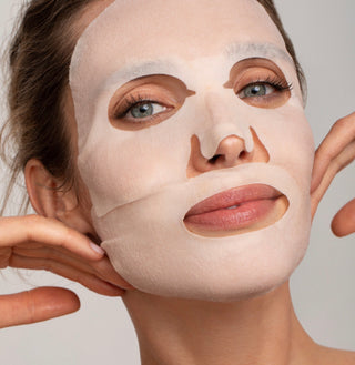 MISSHA Time Revolution Night Repair Ampoule Mask, a 30g face sheet mask with nourishing ingredients for nighttime skin renewal.