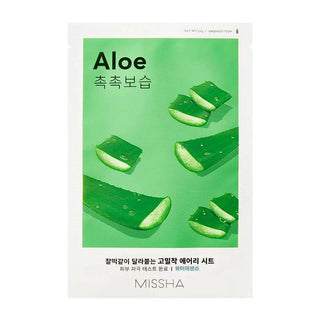 MISSHA Airy Fit Sheet Mask with rice extract, a hydrating facial sheet mask for smooth, refreshed skin.