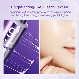Numbuzin No.9 NAD Bio Lifting Essence bottle, 30ml, featuring sleek packaging and branding for skincare and facial lifting benefits.