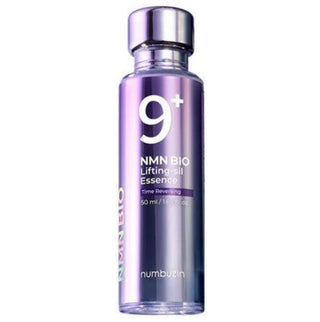 Numbuzin No.9 NAD Bio Lifting Essence in a sleek bottle, showcasing the skincare essence designed for skin rejuvenation.