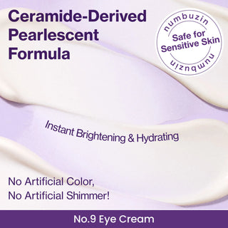 Numbuzin No.9 NAD Retinol Volumetox Eye Cream in 10mL tube, showing the eye cream applicator and packaging.