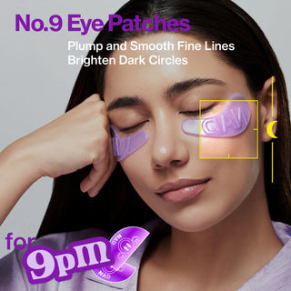 Numbuzin No.9 NAD Collagen Under Eye Patches, soothing eye mask with collagen and NAD, designed to reduce puffiness and dark circles.