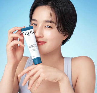 Purito Seoul Hydro Wave Deep Sea Cream moisturizer in a white jar, designed for deep hydration and skin nourishment.