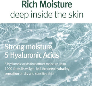 PYUNKANG YUL Calming Moisture Nourishing Cream jar, smooth cream texture in a white container, ideal for sensitive skin hydration