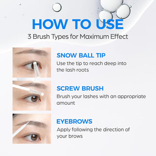 Seapuri Lashrum Eyelash Enhancing Serum 10g in a sleek tube, designed to promote longer, thicker eyelashes.