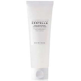 Skin1004 Madagascar Centella Brightening Cleansing Foam Gel, creamy foam with centella extract for gentle cleansing and skin brightening.