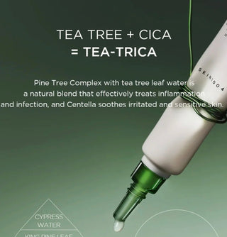 SKIN1004 Madagascar Centella Tea-Trica Spot Cream jar with label, designed for targeted skin treatment and soothing skin concerns.