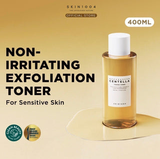 Skin1004 Madagascar Centella Toning Toner in a 210ml bottle, featuring a clear liquid with a simple label and cap.