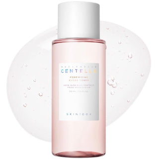 Skin1004 Madagascar Centella Poremizing Clear Toner and Emulsion set, featuring soothing ingredients for clear, balanced skin.
