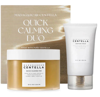 Skin1004 Madagascar Centella Quick Calming Pads, soothing toner pads with Centella for gentle skin calming and hydration.