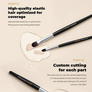Studio 17 Corrector and Concealer Brush 482 for precise makeup application, featuring soft bristles and ergonomic handle.