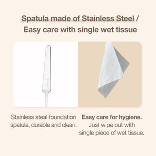 Studio 17 makeup spatula, a professional makeup tool with a sleek design, ideal for precise application and mixing cosmetics.
