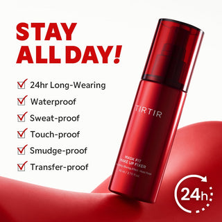 TIRTIR Mask Fit Makeup Fixer cream in an 80ml jar, smooth texture, designed to set makeup and keep it in place.
