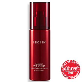 TIRTIR Mask Fit Makeup Fixer cream in a white jar, designed to set makeup and keep it fresh throughout the day.
