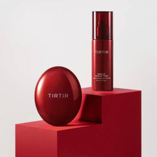 TIRTIR Mask Fit Makeup Fixer cream in a sleek 80ml jar, designed to set and prolong makeup hold.