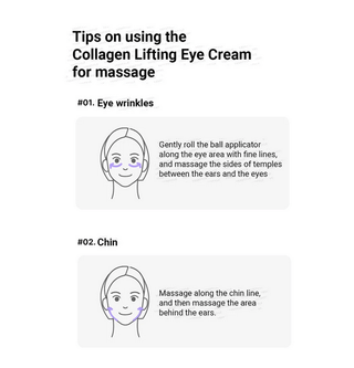 TIRTIR Collagen Lifting Eye Cream in 15mL jar, featuring a sleek design and applicator tip for reducing puffiness and fine lines.
