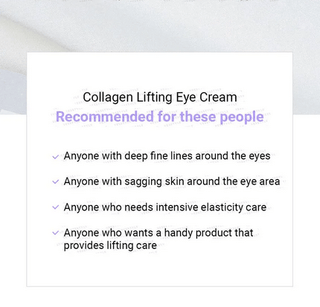 TIRTIR Collagen Lifting Eye Cream in 15mL jar showing the product container with branding and product label.
