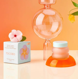 Tocobo Vita Glazed Lip Mask 20mL, nourishing lip balm with a smooth, glossy finish, in a sleek jar.