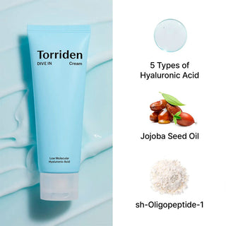 Torriden Dive-In Low Molecular Hyaluronic Acid Cream 80ml  - Kbeauty Canada