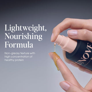 Unove Silk Oil Essence 70ml hair essence bottle with warm petal scent, smooths and nourishes hair with lightweight silky formula