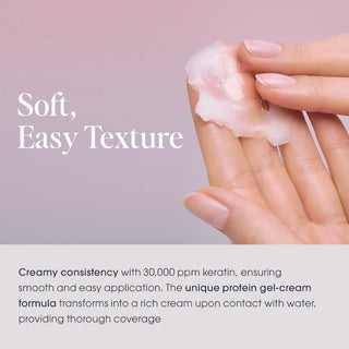 Unove Deep Damage Treatment EX in 207mL bottle, showing creamy hair treatment with warm petal scent and label details.