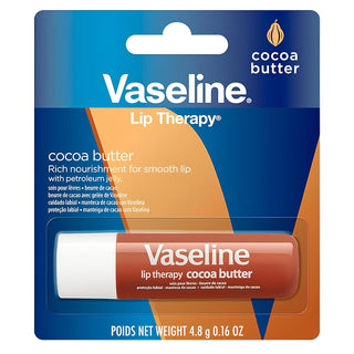 Vaseline Lip Therapy Stick 4.6g with two scents, moisturizing lip balm in a sleek tube, designed for soft, hydrated lips.