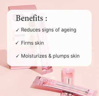 VT Cosmetics Collagen Reedle Shot serum in 10 pouches, 2mL each, featuring a sleek pouch design for skin rejuvenation and hydration.