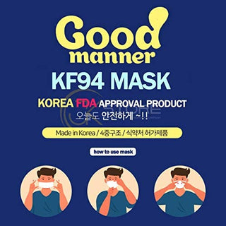 Good Manner KF94 Mask Adult (25 Masks) Good Manner