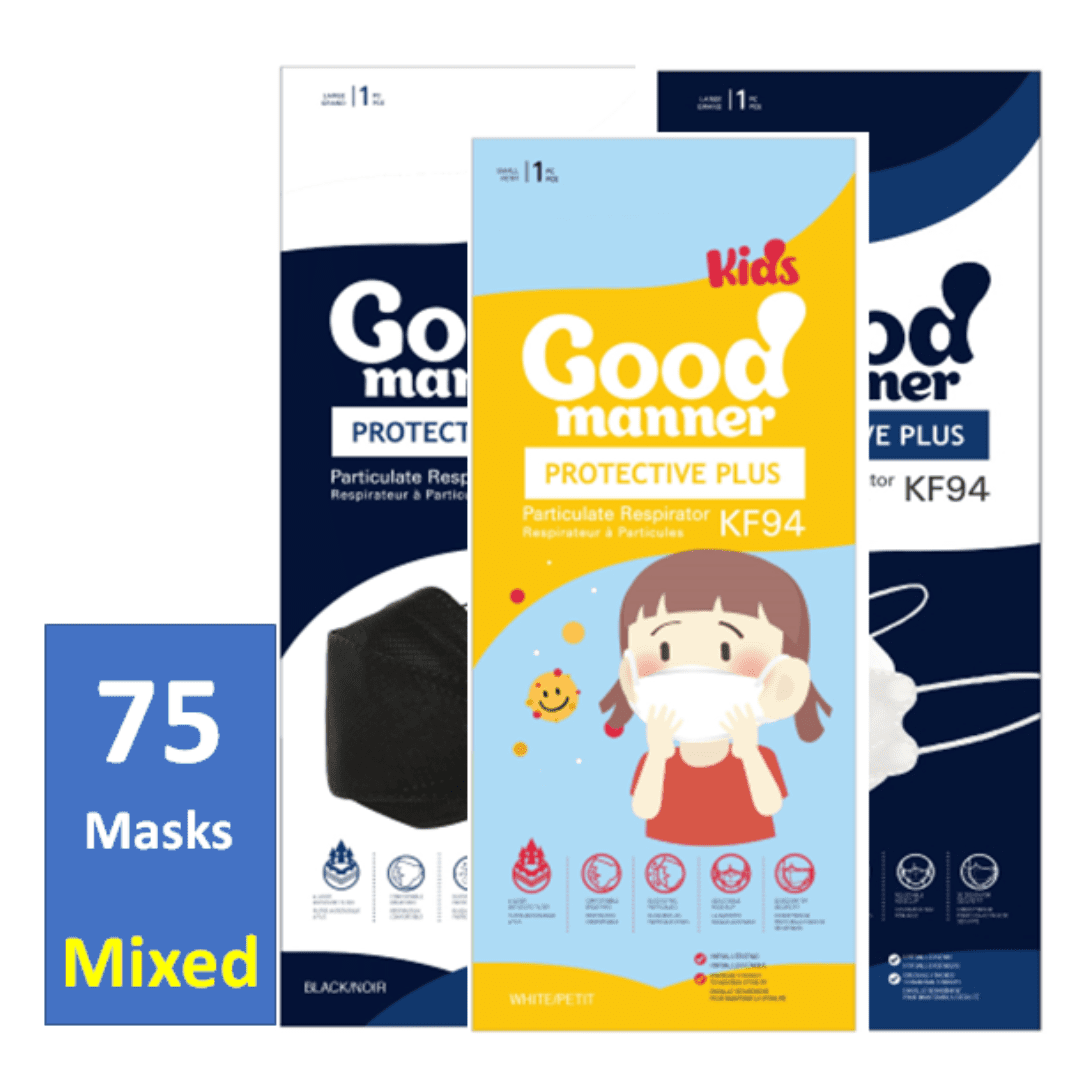 Good Manner KF94 Mask (75 Mixed= Adults & Kids ) Good Manner