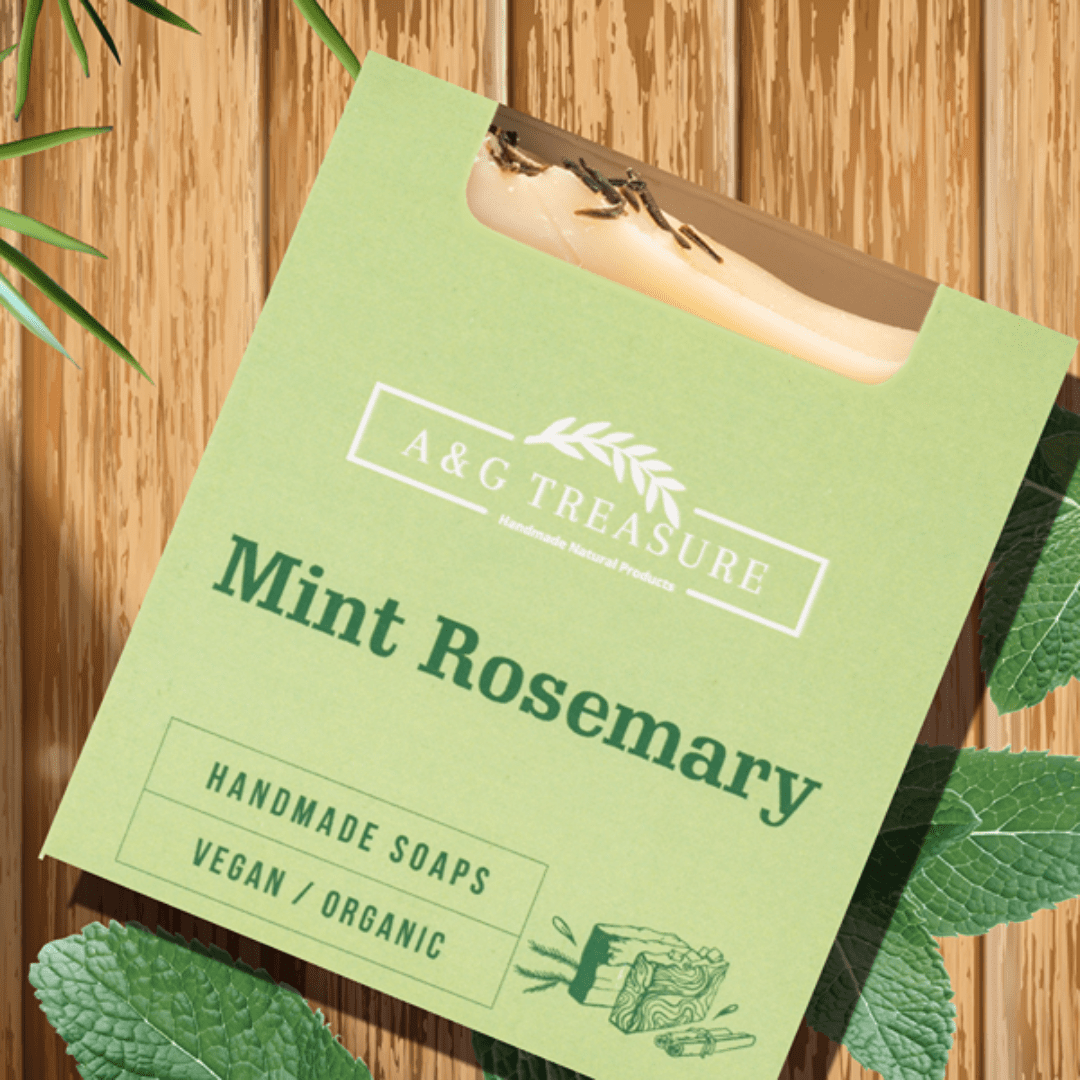 AG Treasure Natural Mint Rosemary Soap - 1