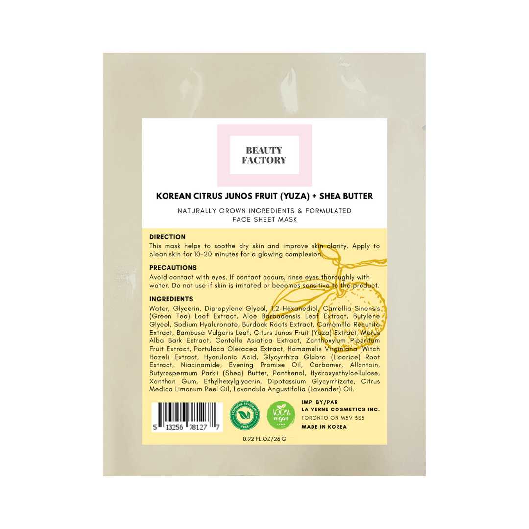 Beauty Factory Korean Citrus Junos Fruit + Shea Butter Mask