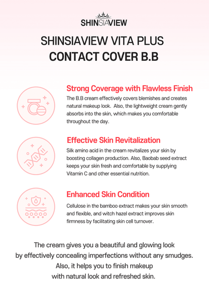 SHINSIAVIEW VITA PLUS Contact Cover B.B 25g - Kbeauty Canada