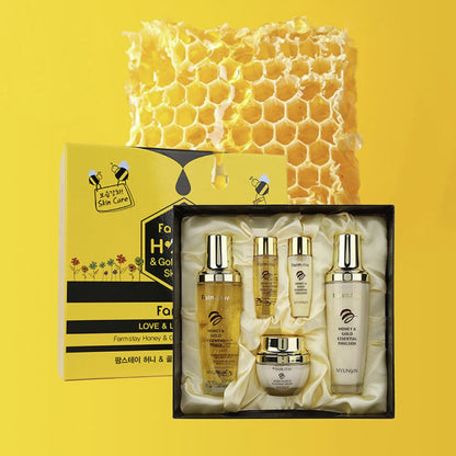 Farmstay Honey and Gold Skin Care 3-Piece Set Miessential