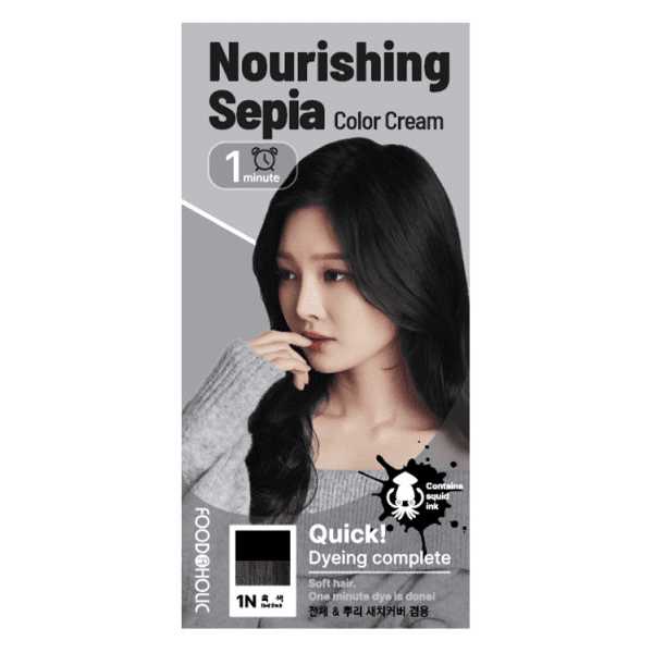 Foodaholic Nourishing Sepia 1 Min Hair Color 1N Dark Black