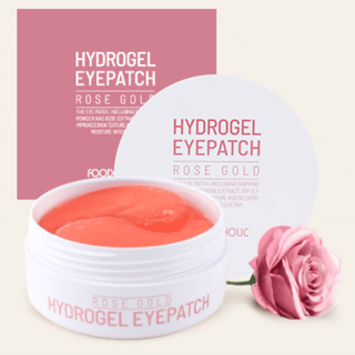 Foodaholic Hydrogel Eyepatch Rose gold (90g) - Best eye gel patches for wrinkles