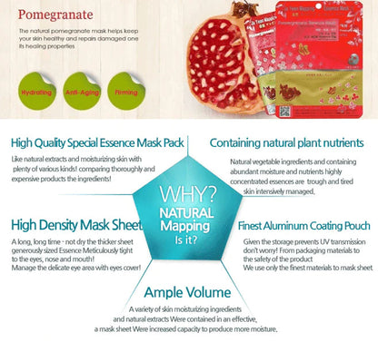 Ja Yeon Mapping Pomegranate Hydrating Mask MiessentialStore