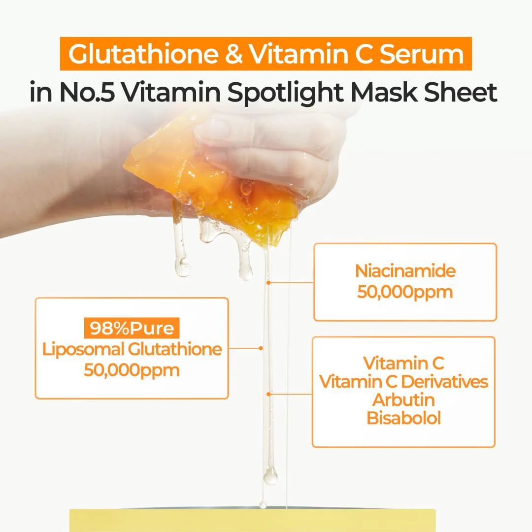 Numbuzin No.5 Vitamin Spotlight Sheet Mask