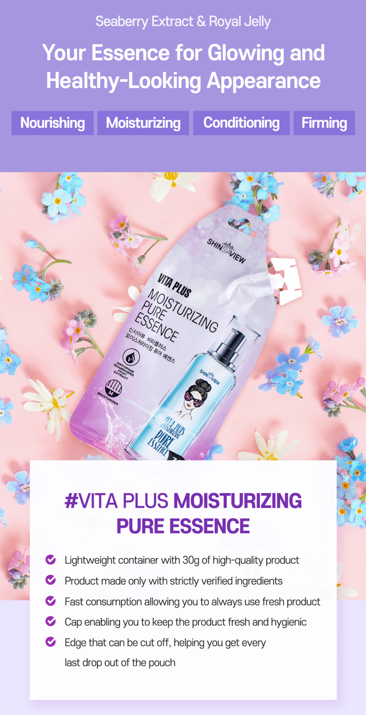 SHINSIAVIEW VITA PLUS Moisturizing Pure Essence - Kbeauty Canada