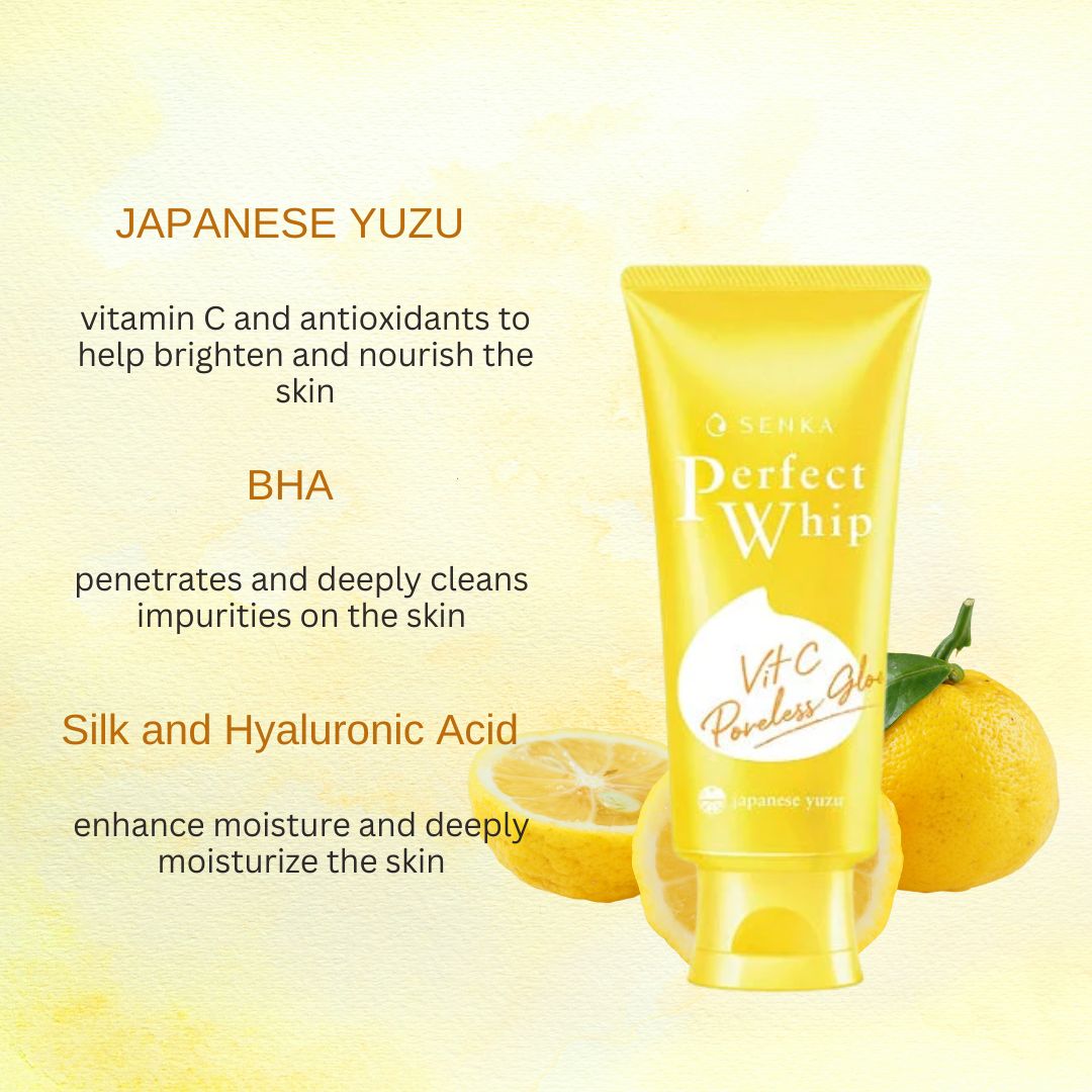 Shiseido Senka Perfect Whip Vitamin C Poreless Glow Miessential