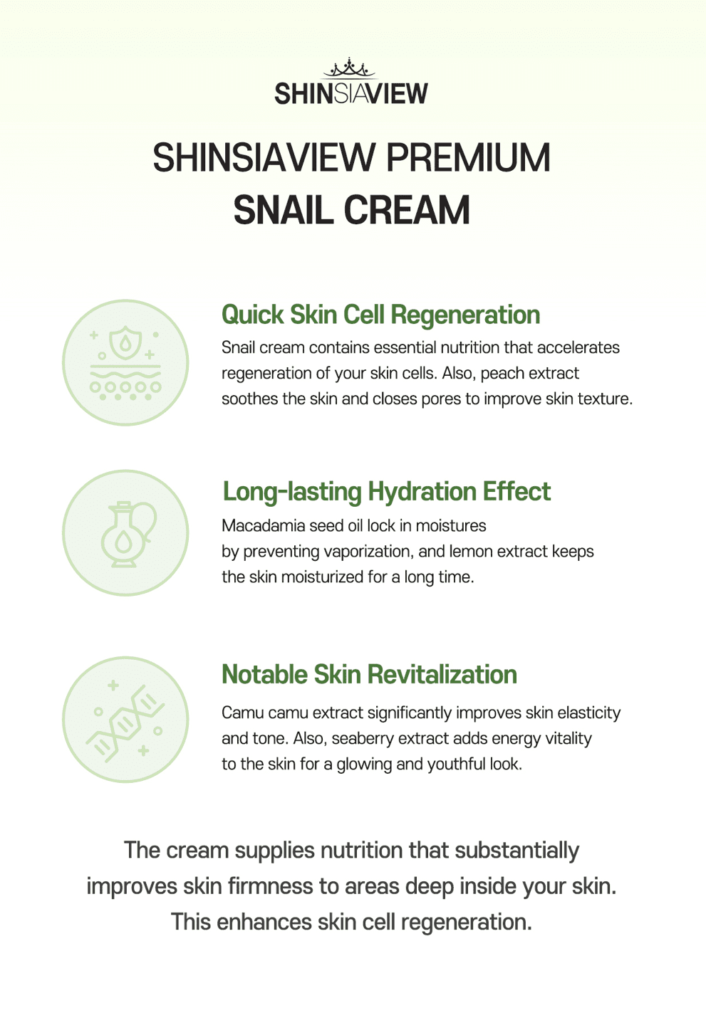 SHINSIAVIEW PREMIUM Snail Cream 30g - Kbeauty Canada