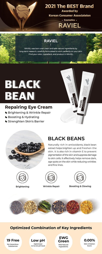 Raviel Black Bean Repairing Eye Cream