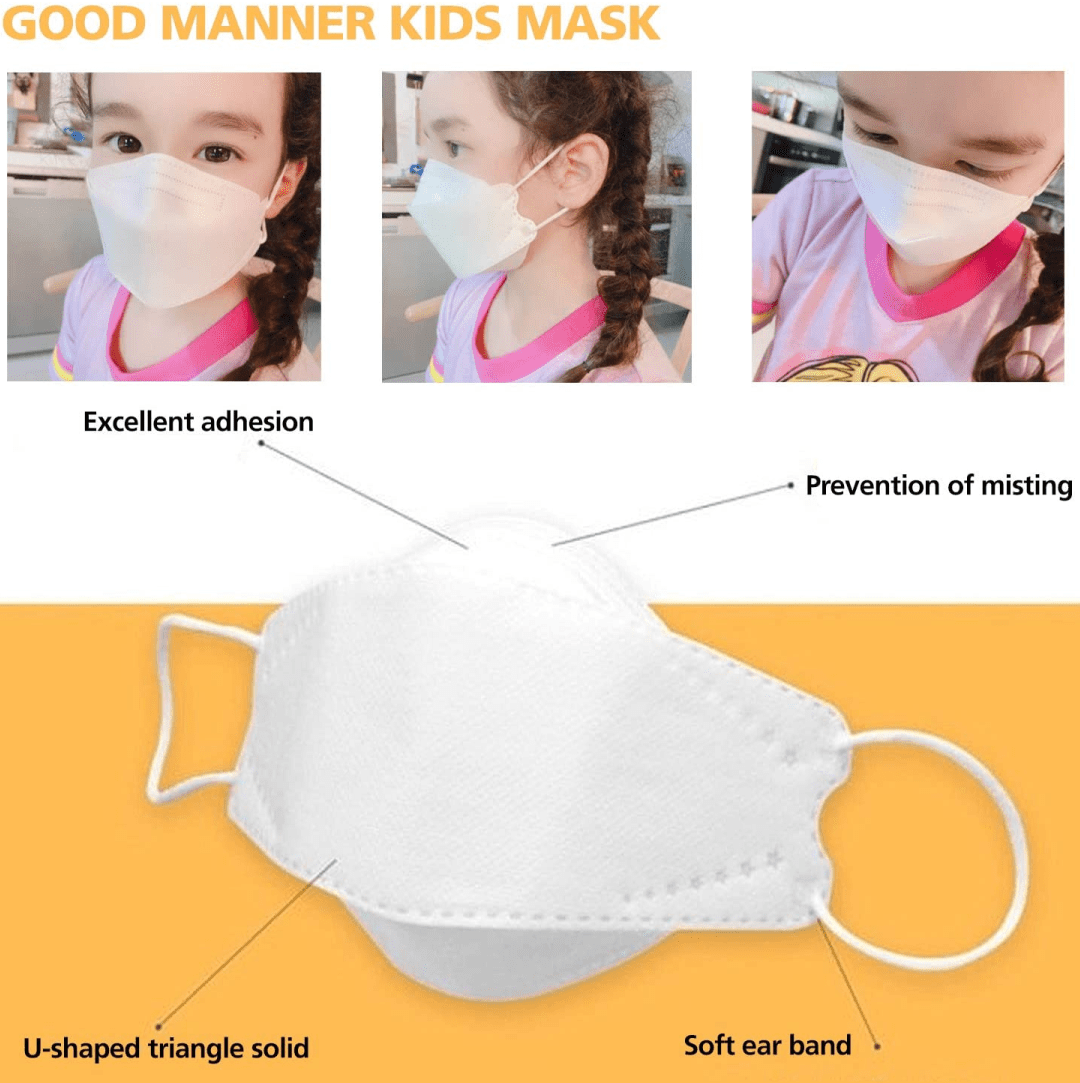 Good Manner KF94 Masks Kids (age 5 to 12) 100 Masks Good Manner